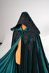 Green cape with lining